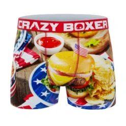 CRAZYBOXER USA Men's Boxer Briefs (Pack 2) -Crazyboxer Sales Store CBSEA0101X2A5 6