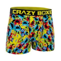 CRAZYBOXER Sesame Street All Characters Men's Boxer Briefs -Crazyboxer Sales Store CBSES0101ALL2 3