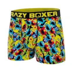 CRAZYBOXER Sesame Street All Characters Men's Boxer Briefs -Crazyboxer Sales Store CBSES0101ALL2 4