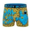CRAZYBOXER Sesame Street Cookie Monster Men's Boxer Briefs -Crazyboxer Sales Store CBSES0101COOK 0