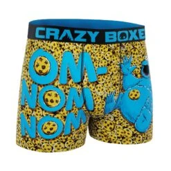 CRAZYBOXER Sesame Street Cookie Monster Men's Boxer Briefs -Crazyboxer Sales Store CBSES0101COOK 3