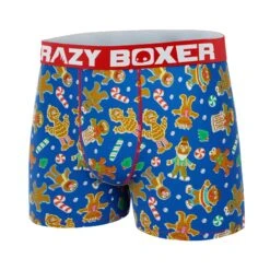 CRAZYBOXER Sesame Street Cookie Santa Monster Men's Boxer Briefs -Crazyboxer Sales Store CBSES01GING 4