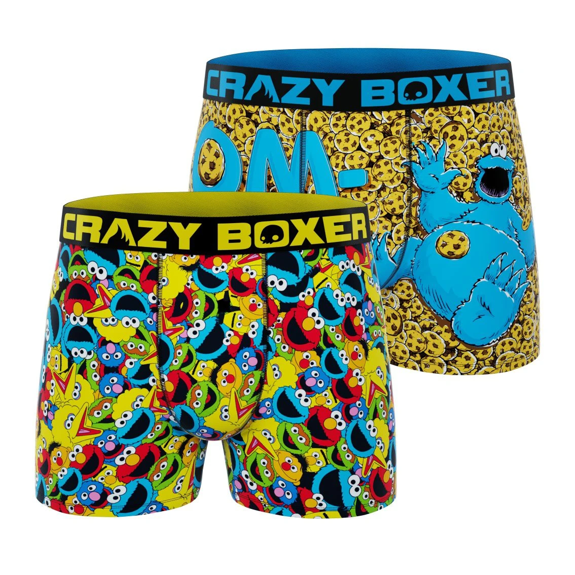 CRAZYBOXER Sesame Street Cookie Monster Men's Boxer Briefs (2 Pack) 3 CRAZYBOXER Sesame Street Cookie Monster Men's Boxer Briefs (2 Pack)