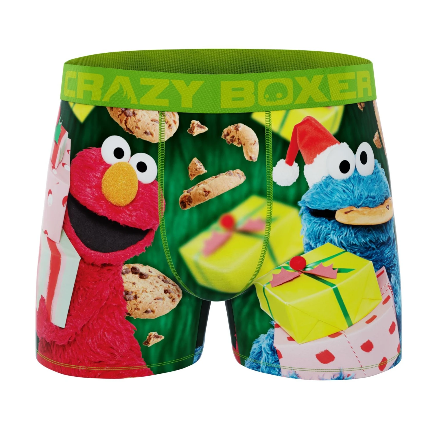 CRAZYBOXER Sesame Street Cookie Santa Monster Men's Boxer Briefs (2 Pack) 4 CRAZYBOXER Sesame Street Cookie Santa Monster Men's Boxer Briefs (2 Pack) - Image 2