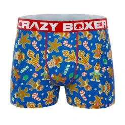 CRAZYBOXER Sesame Street Cookie Santa Monster Men's Boxer Briefs (2 Pack) 10 CRAZYBOXER Sesame Street Cookie Santa Monster Men's Boxer Briefs (2 Pack) -Crazyboxer Sales Store CBSES01X2H1 3
