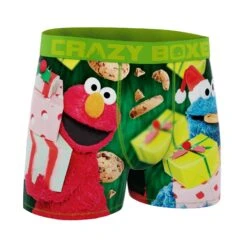 CRAZYBOXER Sesame Street Cookies & Gifts Men's Boxer Briefs -Crazyboxer Sales Store CBSES01XPIC 3