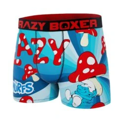 CRAZYBOXER The Smurfs Mushrooms Men's Boxer Briefs -Crazyboxer Sales Store CBSMU01MUSH 4