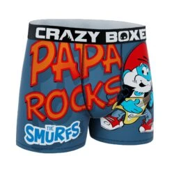 CRAZYBOXER The Smurfs Gift Explosion Men's Boxer Briefs 8 CRAZYBOXER The Smurfs Gift Explosion Men's Boxer Briefs -Crazyboxer Sales Store CBSMU01PAP2 3