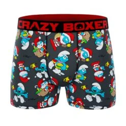 CRAZYBOXER The Smurfs Christmas Men's Boxer Briefs