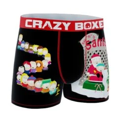 CRAZYBOXER South Park Cartman Santa Line Men's Boxer Briefs -Crazyboxer Sales Store CBSOU0102LINE 3