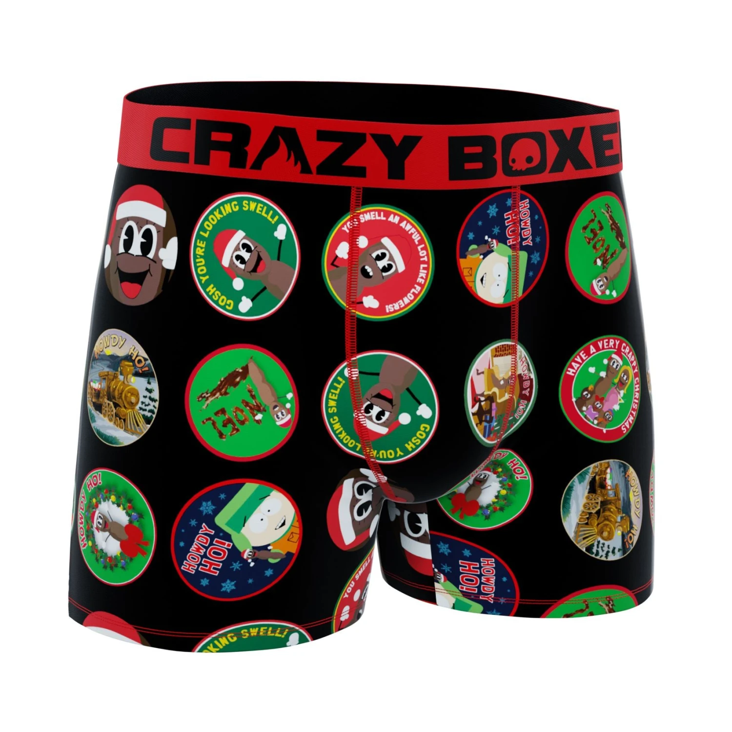 CRAZYBOXER South Park Mr Hankey Badges Men's Boxer Briefs 5 CRAZYBOXER South Park Mr Hankey Badges Men's Boxer Briefs - Image 3
