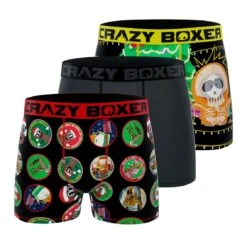 CRAZYBOXER South Park Characters Xmas Men's Boxer Briefs (3 Pack)