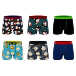 CRAZYBOXER South Park Pirate Men's Boxer Briefs (6 Pack)