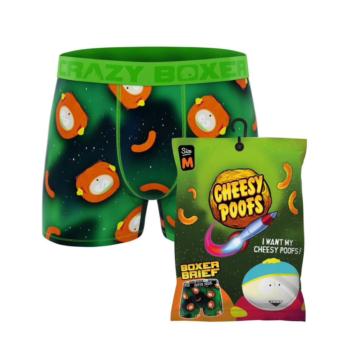 CRAZYBOXER South Park Poofy Men's Boxer Briefs (Creative Packaging) 3 CRAZYBOXER South Park Poofy Men's Boxer Briefs (Creative Packaging)