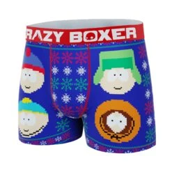 CRAZYBOXER South Park Family Men's Boxer Briefs 9 CRAZYBOXER South Park Family Men's Boxer Briefs -Crazyboxer Sales Store CBSOU0105BLUE 4