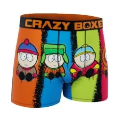CRAZYBOXER South Park Colorful Characters Men's Boxer Briefs (Creative Packaging) -Crazyboxer Sales Store CBSOU0105GRAFN 3