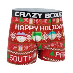 CRAZYBOXER South Park Happy Holidays Men's Boxer Briefs -Crazyboxer Sales Store CBSOU01HAPP 3