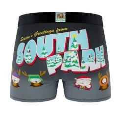 CRAZYBOXER South Park Season's Greetings Men's Boxer Briefs (2 Pack) -Crazyboxer Sales Store CBSOU01X2A1 6