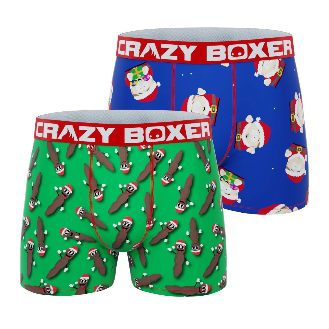 CRAZYBOXER South Park Happy Holidays Men's Boxer Briefs (2 Pack) 3 CRAZYBOXER South Park Happy Holidays Men's Boxer Briefs (2 Pack)