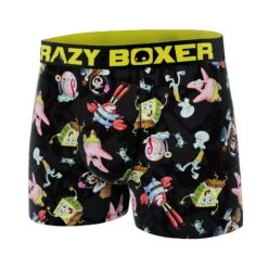 CRAZYBOXER Men's Spongebob All Stars Men's Boxer Briefs -Crazyboxer Sales Store CBSPB0103ALOV 4