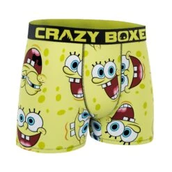 CRAZYBOXER SpongeBob Faces Men's Boxer Briefs (Creative Packaging) -Crazyboxer Sales Store CBSPB0103FACEN2 3