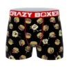 CRAZYBOXER SpongeBob Food Men's Boxer Briefs 1 CRAZYBOXER SpongeBob Food Men's Boxer Briefs -Crazyboxer Sales Store CBSPB0103FOOD 0