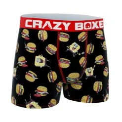 CRAZYBOXER SpongeBob Food Men's Boxer Briefs -Crazyboxer Sales Store CBSPB0103FOOD 3