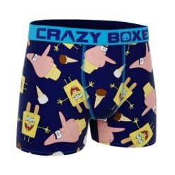 CRAZYBOXER Men's Spongebob Ice Cream Boxer Briefs -Crazyboxer Sales Store CBSPB0103GAM2 3