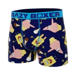 CRAZYBOXER Men's Spongebob Ice Cream Boxer Briefs -Crazyboxer Sales Store CBSPB0103GAM2 4