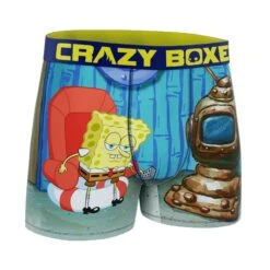 CRAZYBOXER Men's Spongebob Imma Head Out Boxer Briefs -Crazyboxer Sales Store CBSPB0103HEAD 3
