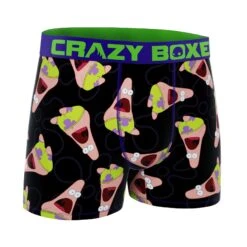 CRAZYBOXER SpongeBob Patrick Men's Boxer Briefs 8 CRAZYBOXER SpongeBob Patrick Men's Boxer Briefs -Crazyboxer Sales Store CBSPB0103PATR 3