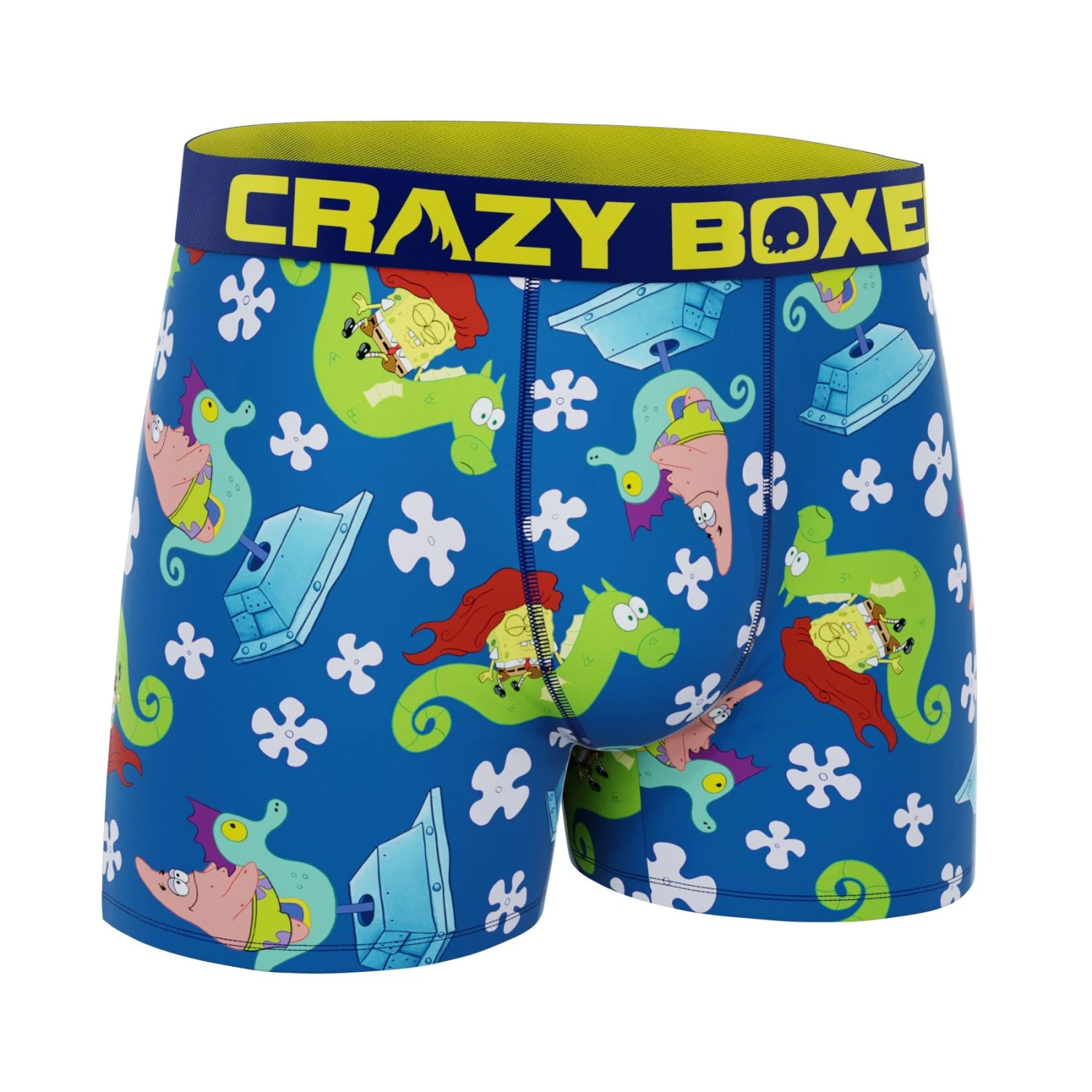 CRAZYBOXER Spongebob Seahorse Men's Boxer Briefs 5 CRAZYBOXER Spongebob Seahorse Men's Boxer Briefs - Image 3