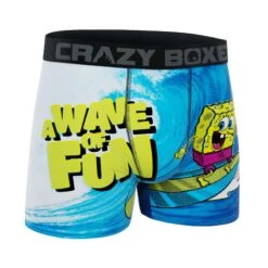 CRAZYBOXER Spongebob Surf Men's Boxer Briefs -Crazyboxer Sales Store CBSPB0103SURF 3