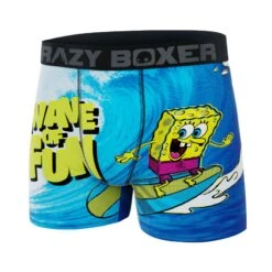 CRAZYBOXER Spongebob Surf Men's Boxer Briefs -Crazyboxer Sales Store CBSPB0103SURF 4