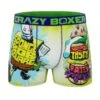 CRAZYBOXER Spongebob Tasty Patty Men's Boxer Briefs -Crazyboxer Sales Store CBSPB0103TYPO 0