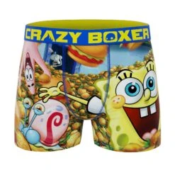 CRAZYBOXER SpongeBob PayDay Men's Boxer Briefs (Pack 2) 8 CRAZYBOXER SpongeBob PayDay Men's Boxer Briefs (Pack 2) -Crazyboxer Sales Store CBSPB0103X2A11 4