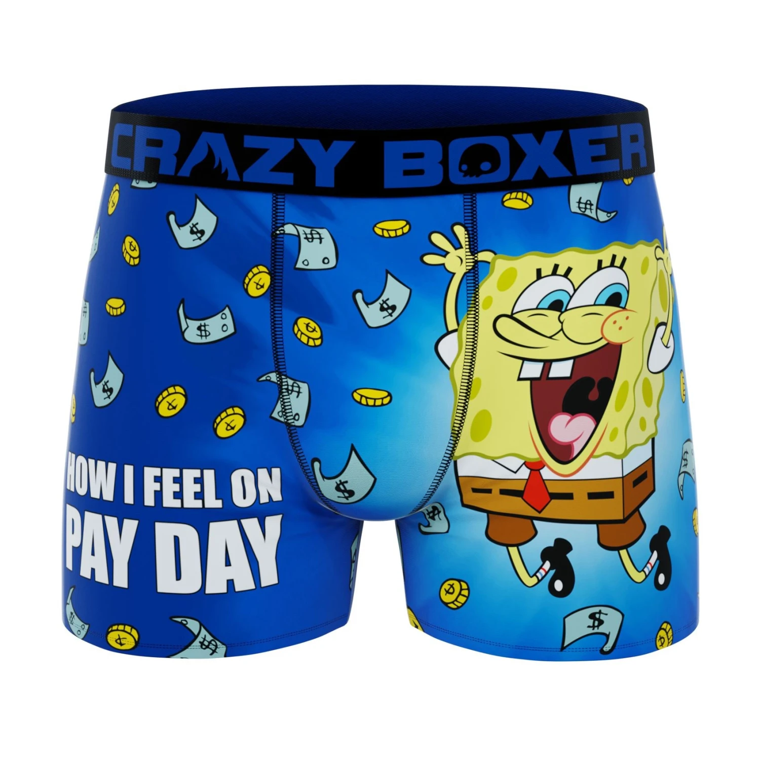 CRAZYBOXER SpongeBob PayDay Men's Boxer Briefs (Pack 2) 6 CRAZYBOXER SpongeBob PayDay Men's Boxer Briefs (Pack 2) - Image 4