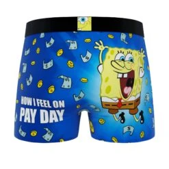 CRAZYBOXER SpongeBob PayDay Men's Boxer Briefs (Pack 2) 11 CRAZYBOXER SpongeBob PayDay Men's Boxer Briefs (Pack 2) -Crazyboxer Sales Store CBSPB0103X2A11 7