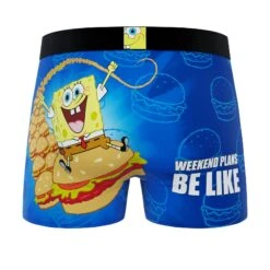 Men's Spongebob 2-Pack Ride & Food Boxer Briefs -Crazyboxer Sales Store CBSPB0103X2B2 5