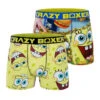 CRAZYBOXER South Park Spongebob FACES + BURGER Men's Boxer Briefs (2 Pack) -Crazyboxer Sales Store CBSPB0103X2B5 1