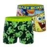 CRAZYBOXER Spongebob Flying Dutchman Burger Men's Boxer Briefs (2 Pack)