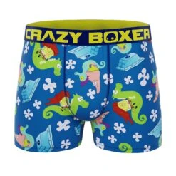 CRAZYBOXER Spongebob Seahorse Crazy Men's Boxer Briefs (2 Pack) -Crazyboxer Sales Store CBSPB0103X2C3 6