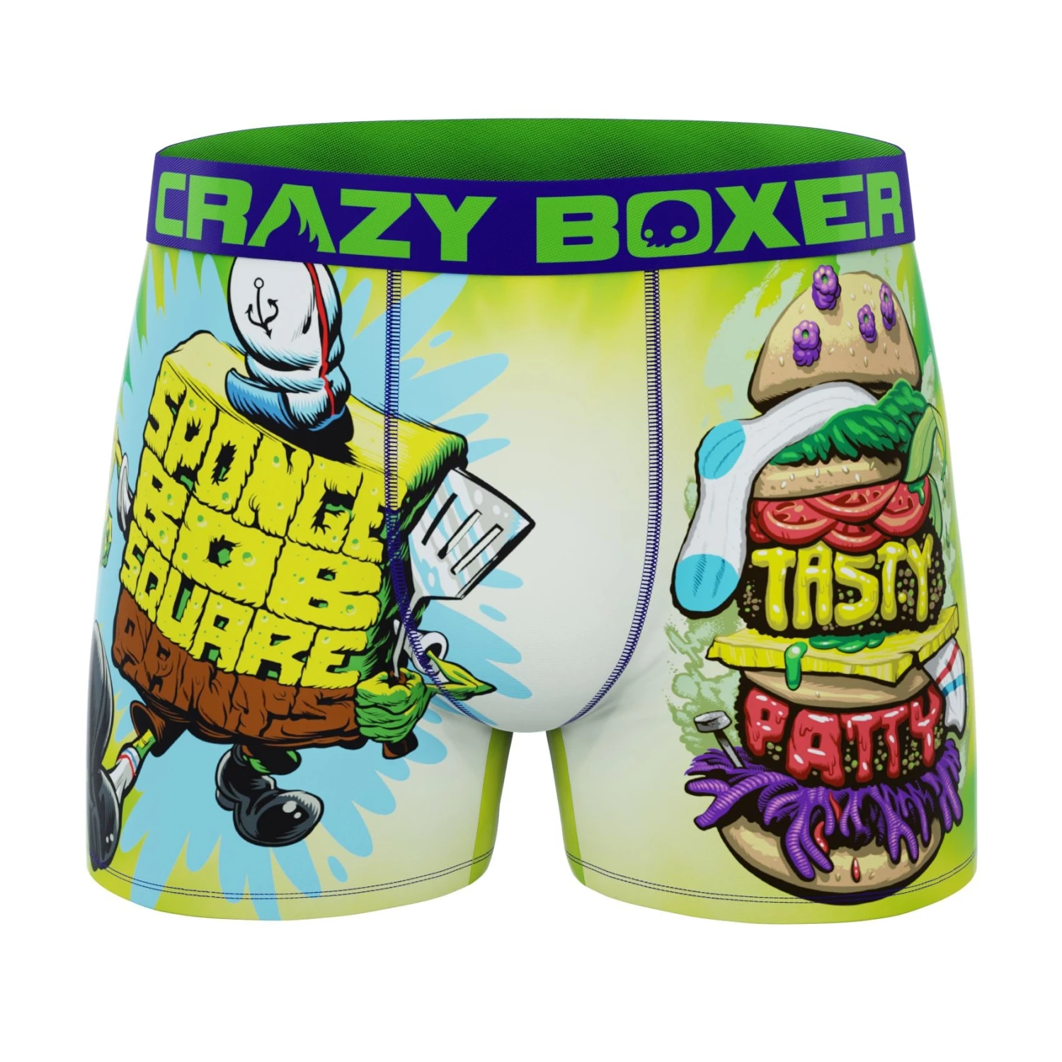 CRAZYBOXER Spongebob Ice Cream Tasty Patty Men's Boxer Briefs (2 Pack) 4 CRAZYBOXER Spongebob Ice Cream Tasty Patty Men's Boxer Briefs (2 Pack) - Image 2