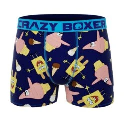 CRAZYBOXER Spongebob Ice Cream Tasty Patty Men's Boxer Briefs (2 Pack) 10 CRAZYBOXER Spongebob Ice Cream Tasty Patty Men's Boxer Briefs (2 Pack) -Crazyboxer Sales Store CBSPB0103X2C4 6