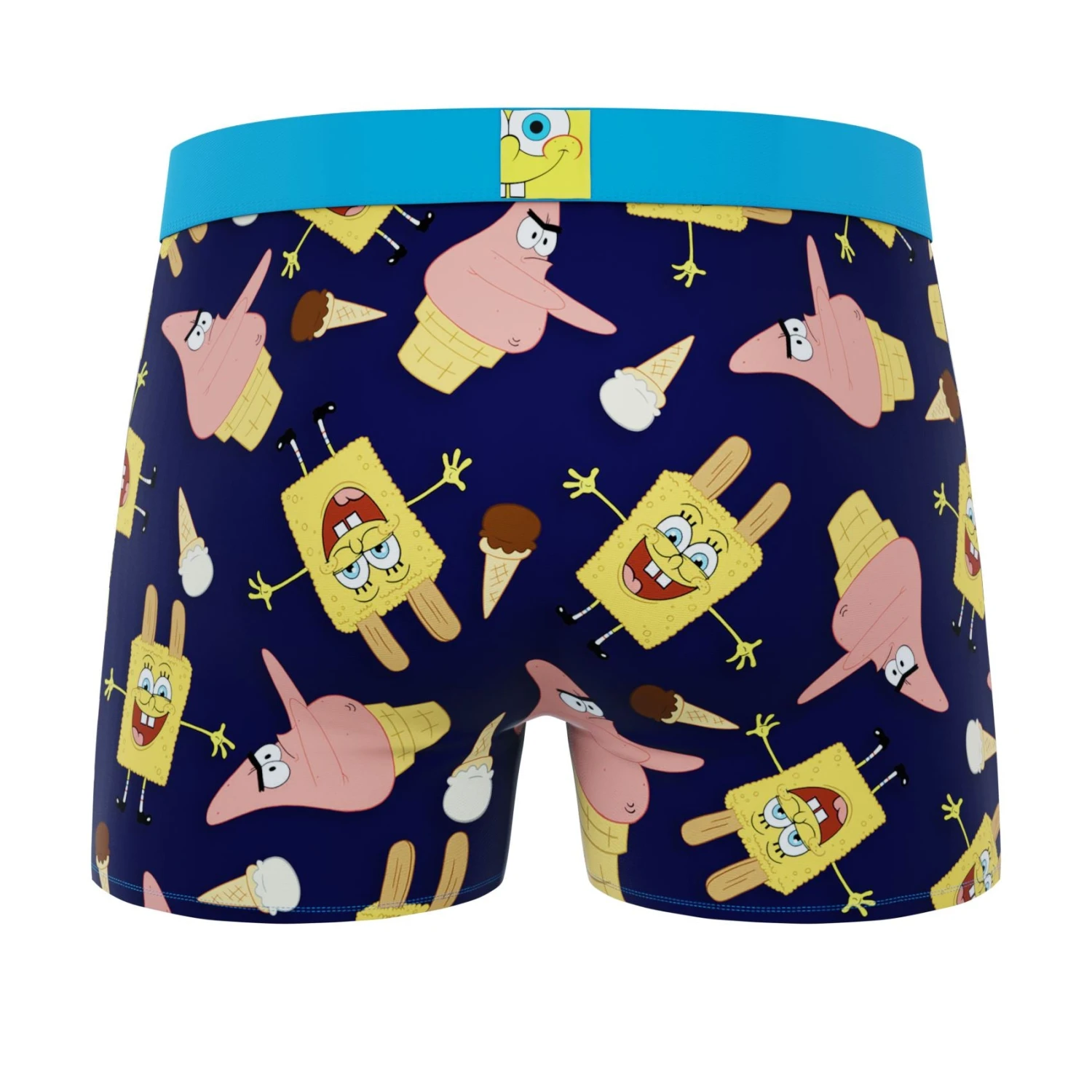 CRAZYBOXER Spongebob Ice Cream Tasty Patty Men's Boxer Briefs (2 Pack) 7 CRAZYBOXER Spongebob Ice Cream Tasty Patty Men's Boxer Briefs (2 Pack) - Image 5