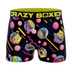 CRAZYBOXER Spongebob And Patrick Men's Boxer Briefs (2 Pack) -Crazyboxer Sales Store CBSPB0103X2D2 6