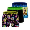 CRAZYBOXER Spongebob Men's Boxer Briefs (3 Pack) -Crazyboxer Sales Store CBSPB0103X3D1 1