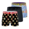 CRAZYBOXER Spongebob Food Chain Men's Boxer Briefs (3 Pack) -Crazyboxer Sales Store CBSPB0103X3D3 1