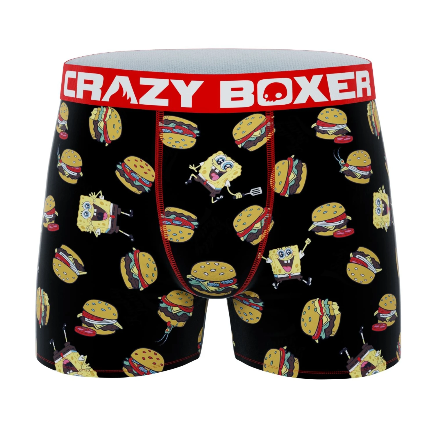 CRAZYBOXER Spongebob Food Chain Men's Boxer Briefs (3 Pack) 8 CRAZYBOXER Spongebob Food Chain Men's Boxer Briefs (3 Pack) - Image 6