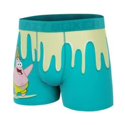 CRAZYBOXER SpongeBob Nice Ice Cream Men's Boxer Briefs (Creative Packaging) -Crazyboxer Sales Store CBSPB0104BLUEN 5